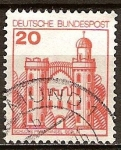 Stamps Germany -  Castillo de Pfaueninsel, Berlín.