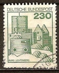 Stamps Germany -  Castillo de Lichtenberg.