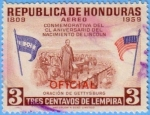 Stamps : America : Honduras :  CL aniversario del nacimiento de Lincoln