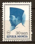 Sellos de Asia - Indonesia -  Presidente Sukarno.