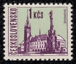 Stamps Czechoslovakia -  REPUBLICA CHECA - Columna de la Santísima Trinidad de Olomouc