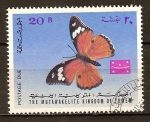 Stamps : Asia : Yemen :  "Mariposas"Terinos Alurgis.