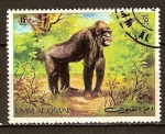 Stamps : Asia : United_Arab_Emirates :  "Animales" Gorila.