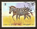Stamps : Asia : United_Arab_Emirates :  Animales (Cebra).