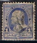 Stamps United States -  Scott  219 Franklin (11)