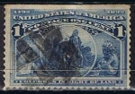 Stamps United States -  Scott  230 Colon buscando tierra