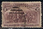 Stamps United States -  Scott  231 Desembarco de Colon (4)