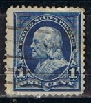 Stamps United States -  Scott  246 Franklin (5)