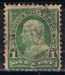 Stamps United States -  Scott  279 Franklin (4)