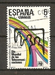 Stamps : Europe : Spain :  Dia Mundial de las Telecomunicaciones.