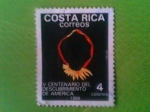 Stamps Costa Rica -  V Aniversario del descubrimiento de America