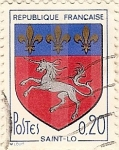 Stamps France -  Saint-Lo