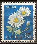 Stamps Japan -  Chrysanthemum-el crisantemo.