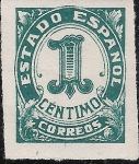 Stamps Spain -  1 cts