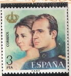 Stamps : Europe : Spain :  Los Reyes - Homenaje y recuerdo de la proclamacion del Rey Don Juan Carlos I
