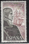 Stamps Spain -  Cosme Damián Churruca - Personajes Españoles ( Navegantes )
