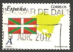 Sellos de Europa - Espa�a -  4452 - Bandera y mapa de Euskadi