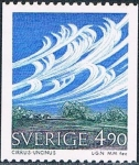 Stamps Sweden -  NUBES. CIRRO