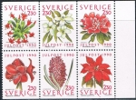 Sellos de Europa - Suecia -  NAVIDAD. FLORES