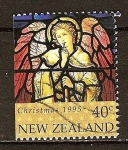 Sellos del Mundo : Oceania : Nueva_Zelanda : Navidad,1995.Ángel con trompeta (b).