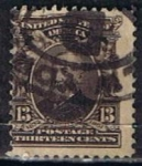 Stamps United States -  Scott  308 Benjamin Harrison (6)