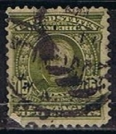 Stamps United States -  Scott  309 Clay Olive (2)