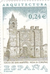 Sellos de Europa - Espa�a -  iglesia de san martiño-noia(la coruña)