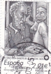 Stamps Spain -  IV centenario don quijote de la mancha