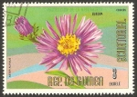 Stamps Equatorial Guinea -  flor aster alpinus