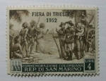 Stamps San Marino -  Muestra de la feria de Trieste en 1952.