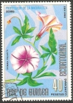 Stamps Equatorial Guinea -  flor ipomaea palmata