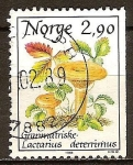 Stamps : Europe : Norway :  Hongos-Gran Matriske.(Lactarius deterrimus).