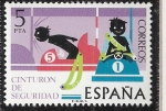 Sellos del Mundo : Europa : Espaa : Seguridad vial - Cinturon de seguridad