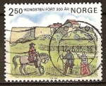 Sellos del Mundo : Europa : Noruega : Aniv de la 300a Kongsten Fort.