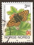 Sellos de Europa - Noruega -   Clossiana freija-mariposa.
