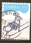 Sellos de Europa - Noruega -  Trineo de1196.