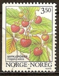 Stamps : Europe : Norway :  Fragaria vesca-Fresas salvajes.