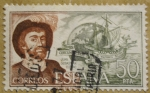 Stamps Spain -  Juan Sebastian ElCano