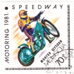 Stamps Mongolia -  Motoring-1981 speedway