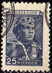 Stamps Russia -  Aviador