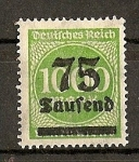 Stamps Germany -  Inflacion Alemana.