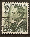Stamps : Oceania : Australia :  El rey Jorge VI.