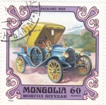 Sellos de Asia - Mongolia -  coches antiguos- packard 1909