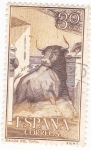 Stamps Spain -  fiesta nacional: tauromáquia-salida del toril