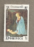 Stamps : America : Dominica :  Navidad 1975