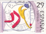 Stamps Spain -  centenario del coi -deportes- hockey