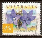 Stamps : Oceania : Australia :  "Wahlenbergia stricta" Campanillas,azules.