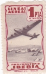 Stamps Spain -  lineas aéreas pro-montepío IBERIA