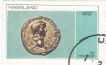 Sellos de Asia - Nagaland -  moneda-claudius de britainn