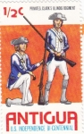 Stamps Antigua and Barbuda -  Regimiento de Illinois